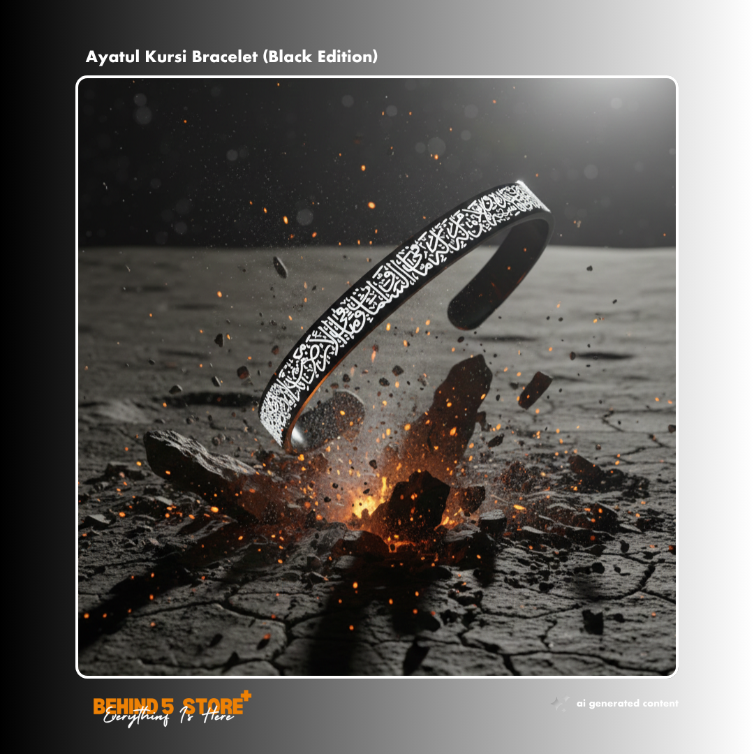 Ayatul Kursi Bracelet (Black Edition) x1